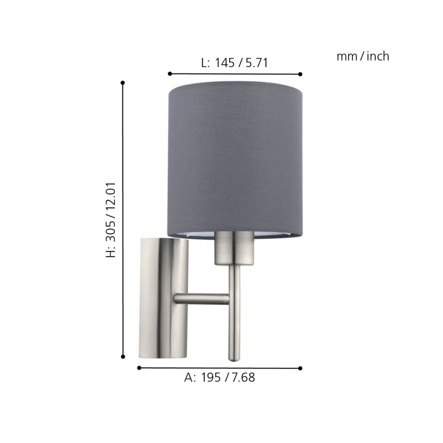Eglo - Applique 1xE27/60W/230V