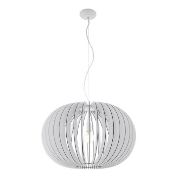Eglo 95034 - Lampadario con cavo STELLATO 1xE27/60W/230V Ø 70 cm bianco