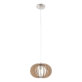 Eglo 95038 - Lampada a sospensione con cavo STELLATO 1xE27/60W/230V Ø 30 cm beige