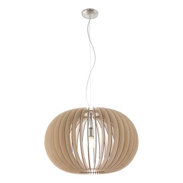Eglo 95042 - Lampadario a sospensione STELLATO con cavo 1xE27/60W/230V Ø 70 cm beige