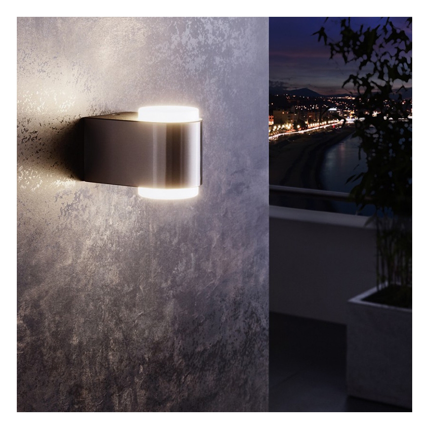 Eglo 95079 - Applique da esterno BRIONES 2xLED/3W/230V