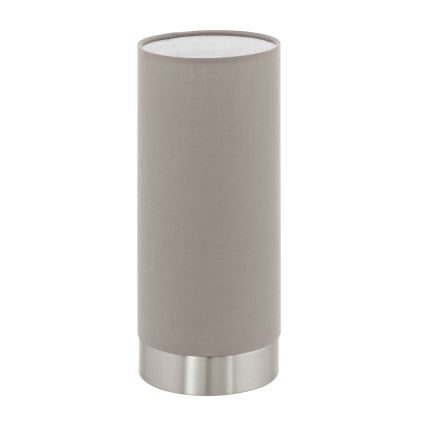 Eglo - Lampada da tavolo dimmerabile 1xE27/40W/230V taupe