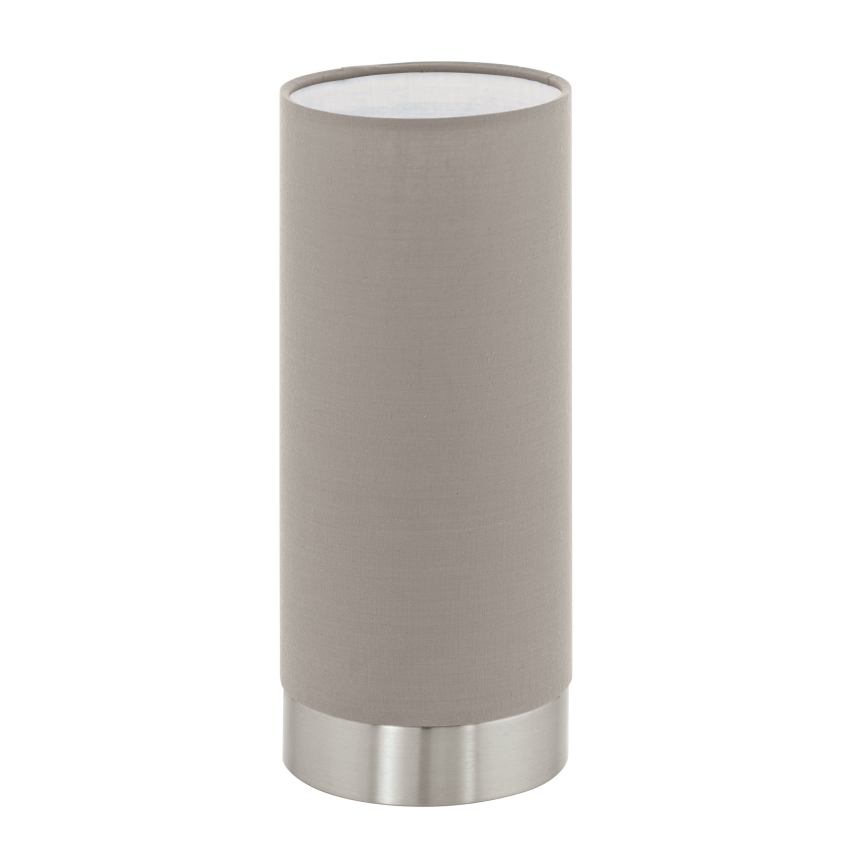 Eglo - Lampada da tavolo dimmerabile 1xE27/40W/230V taupe