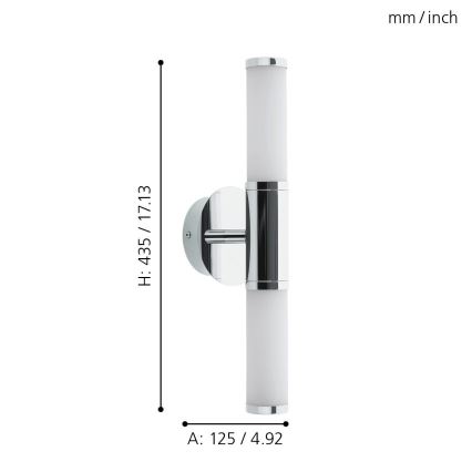 Eglo - Lampada LED da bagno 2xLED/4,5W/230V