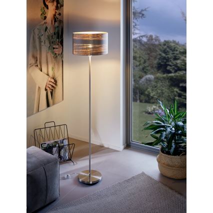 Eglo - Lampada con piedistallo 1xE27/60W/230V taupe