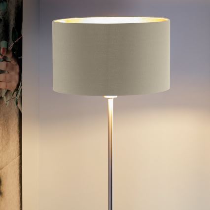Eglo - Lampada con piedistallo 1xE27/60W/230V taupe