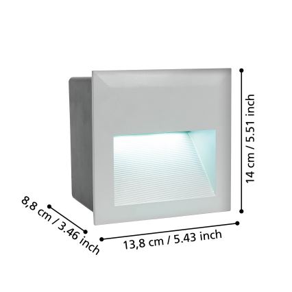 Eglo - Lampada orientativa da esterno LED/3,7W/230V IP65