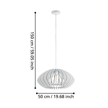 Eglo - Lampadario 1xE27/60W/230V