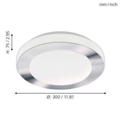 Eglo - Lampada da bagno a LED LED/11W/230V IP44