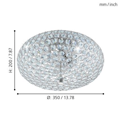 Eglo - Lampada da soffitto 2xE27/60W/230V
