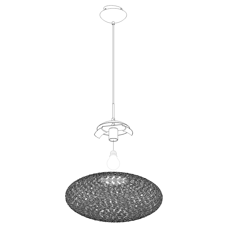 Eglo - Lampadario a sospensione con filo 1xE27/60W/230V