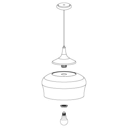 Eglo - Lampadario 1xE27/60W/230V