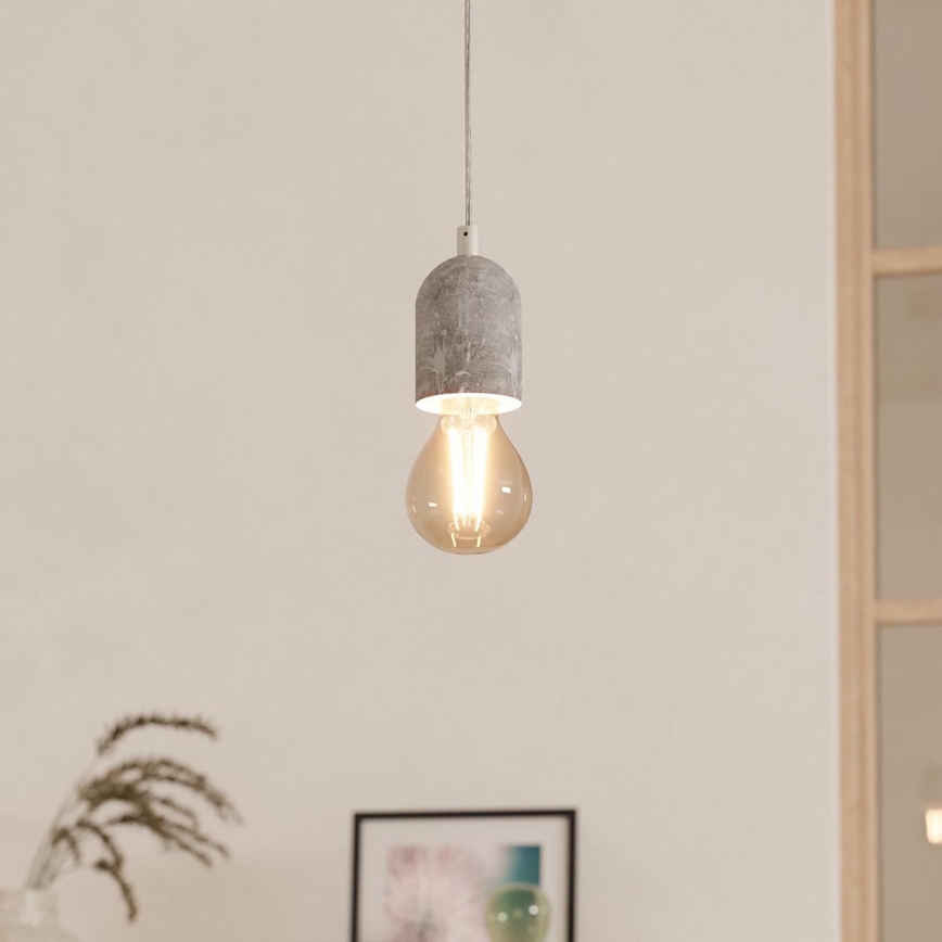 Eglo 95522 - Lampadario SILVARES 1xE27/60W/230V