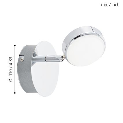 Eglo - Faretto LED/5,4W/230V