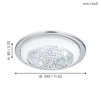 Eglo 95639 - Plafoniera LED ACOLLA 3xLED/3,6W/230V