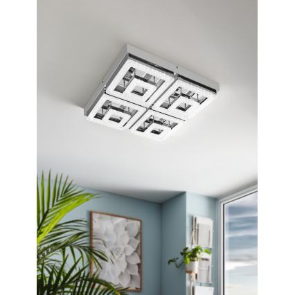 Eglo - Plafoniera LED di cristallo LED/48W/230V