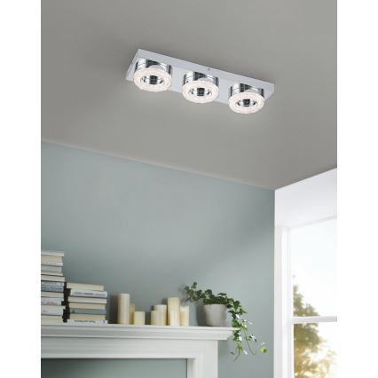 Eglo - Plafoniera LED di cristallo 3xLED/4W/230V