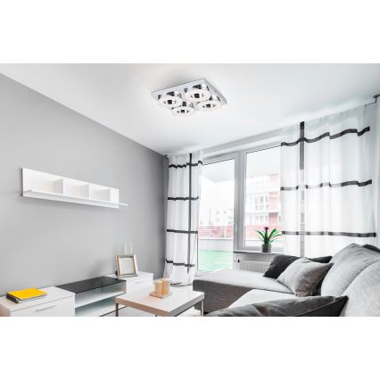 Eglo - Lampada da soffitto LED 4xLED/4W/230V