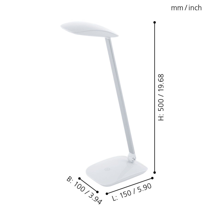 Eglo - Lampada da tavolo dimmerabile a LED/4,5W/12V/230V