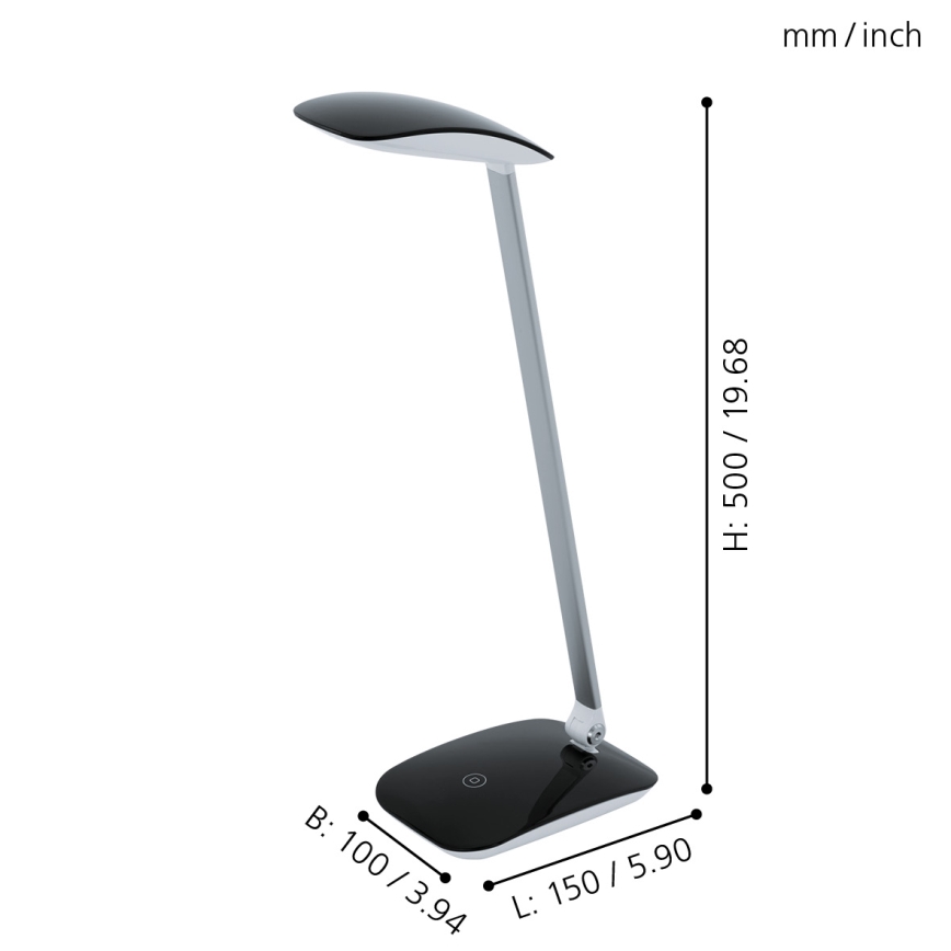 Eglo - Lampada LED da tavolo 1xLED/4,5W/USB