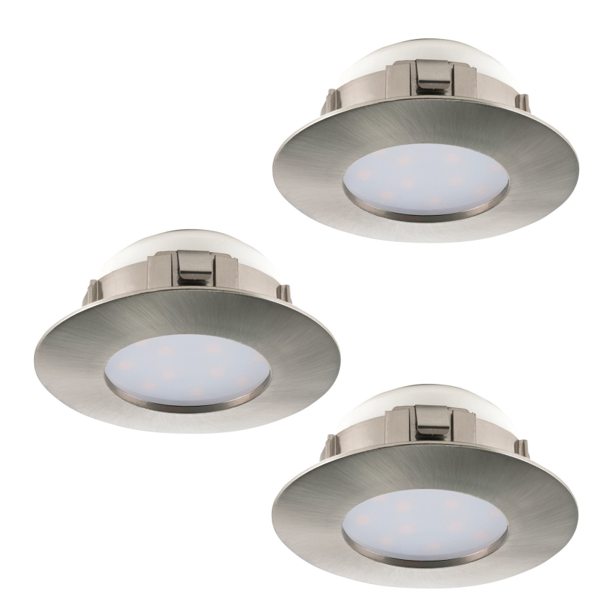Eglo - SET di 3 faretti da incasso a LED PINEDA LED/6W/230V