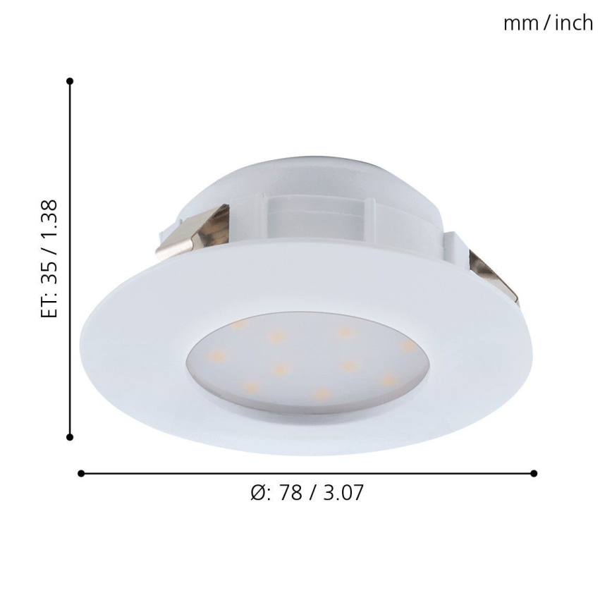 Eglo - Faretto LED da incasso LED/4,9W/230V