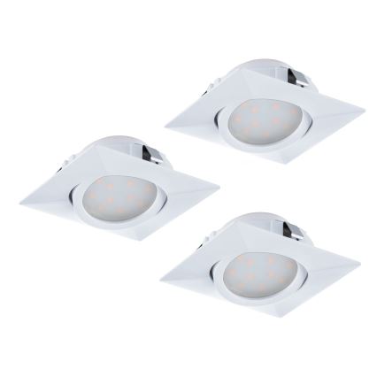 Eglo - Set da 3 faretti da incasso LED PINEDA LED/4,9W/230V