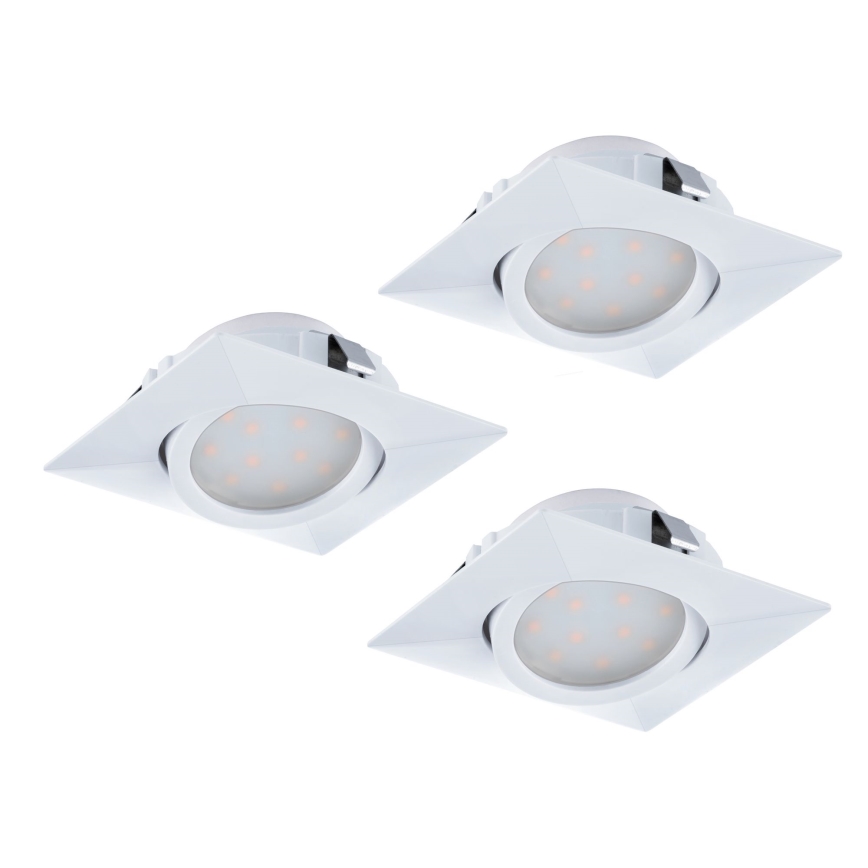 Eglo - Set da 3 faretti da incasso LED PINEDA LED/4,9W/230V