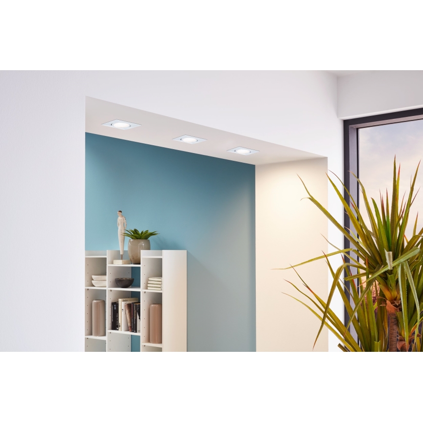 Eglo - Set da 3 faretti da incasso LED PINEDA LED/4,9W/230V