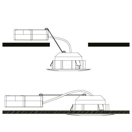 Eglo - Set da 3 faretti da incasso LED PINEDA LED/4,9W/230V