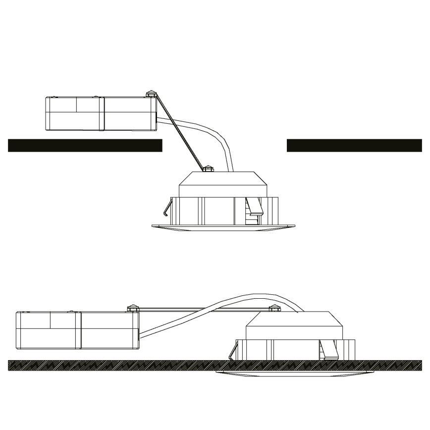 Eglo - Set da 3 faretti da incasso LED PINEDA LED/4,9W/230V