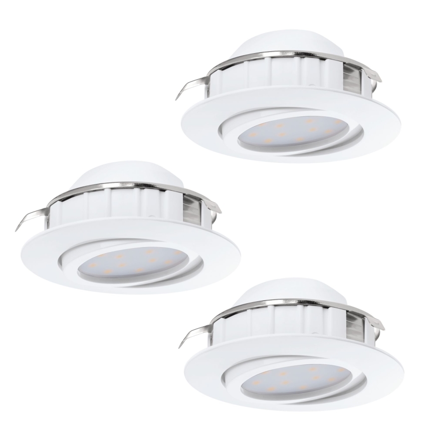 Eglo - SET 3x faretto da incasso a LED PINEDA LED/4,9W/230V