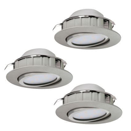 Eglo - Set da 3 faretti LED da incasso PINEDA LED/4,9W/230V