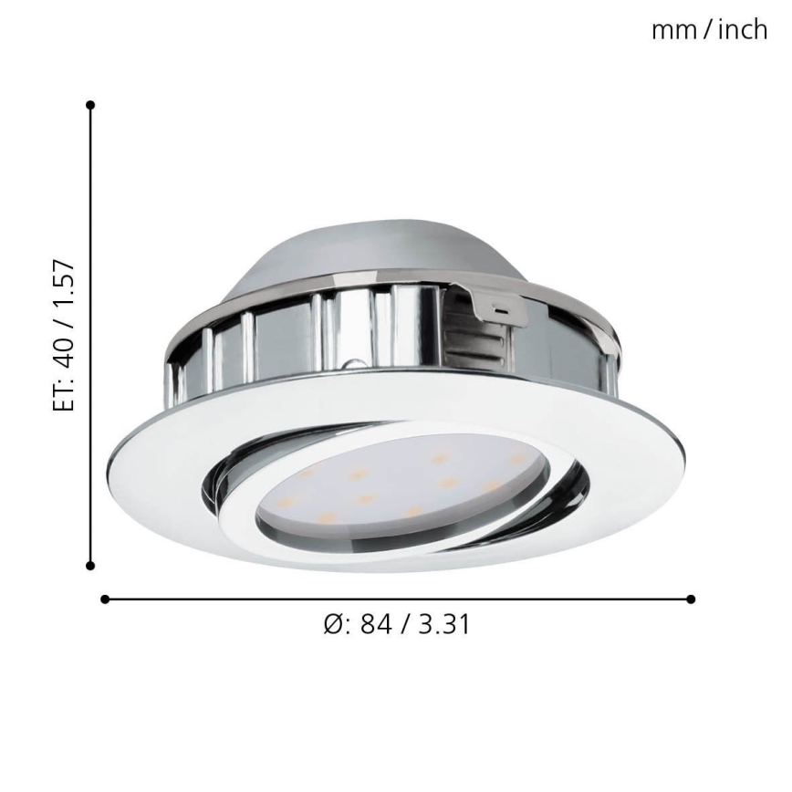Eglo 95855- Faretto LED da incasso PINEDA LED/5,5W/230V