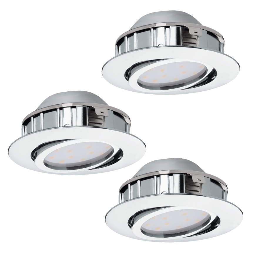 Eglo - Set da 3 faretti LED dimmerabili da incasso PINEDA LED/5,5W/230V