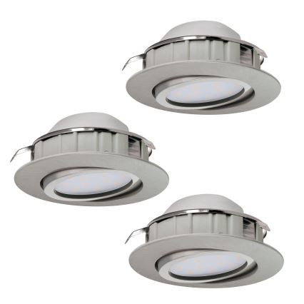 Eglo - SET 3pz Lampada LED da incasso PINEDA 1xLED/6W/230V