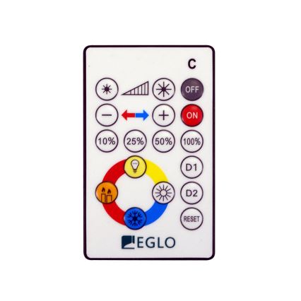 Eglo - Plafoniera LED/14W/230V + telecomando