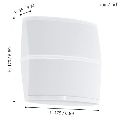 Eglo - Applique a LED da esterno 2xLED/6W