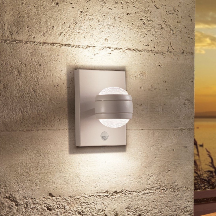 Eglo - Applique a LED da esterno con sensore 2xLED/3,7W