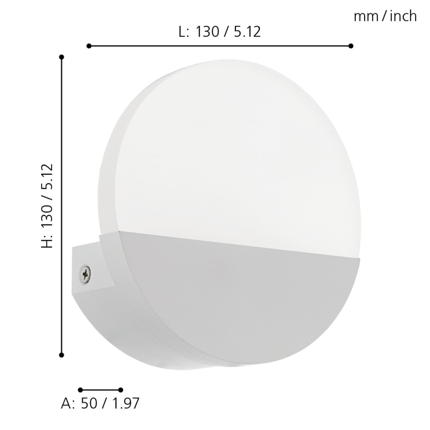 Eglo - Lampada da parete LED/4,5W/230V