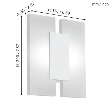 Eglo - Applique a LED 2xLED/4,5W/230V