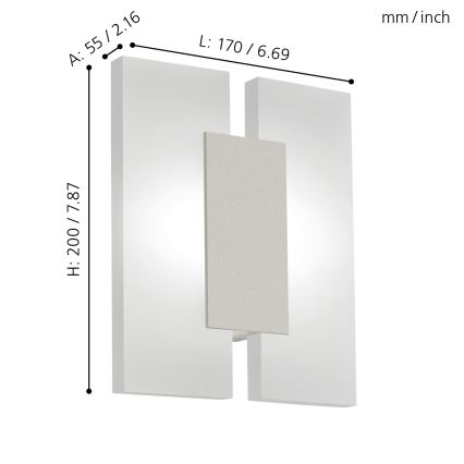 Eglo - Applique a LED 2xLED/4,5W/230V