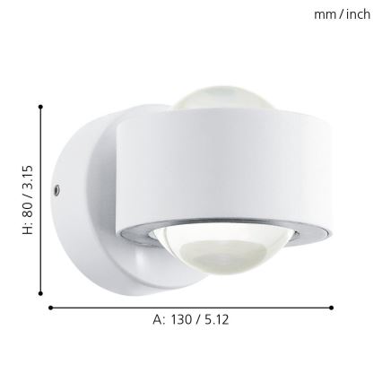 Eglo - Applique a LED 2xLED/2,5W/230V