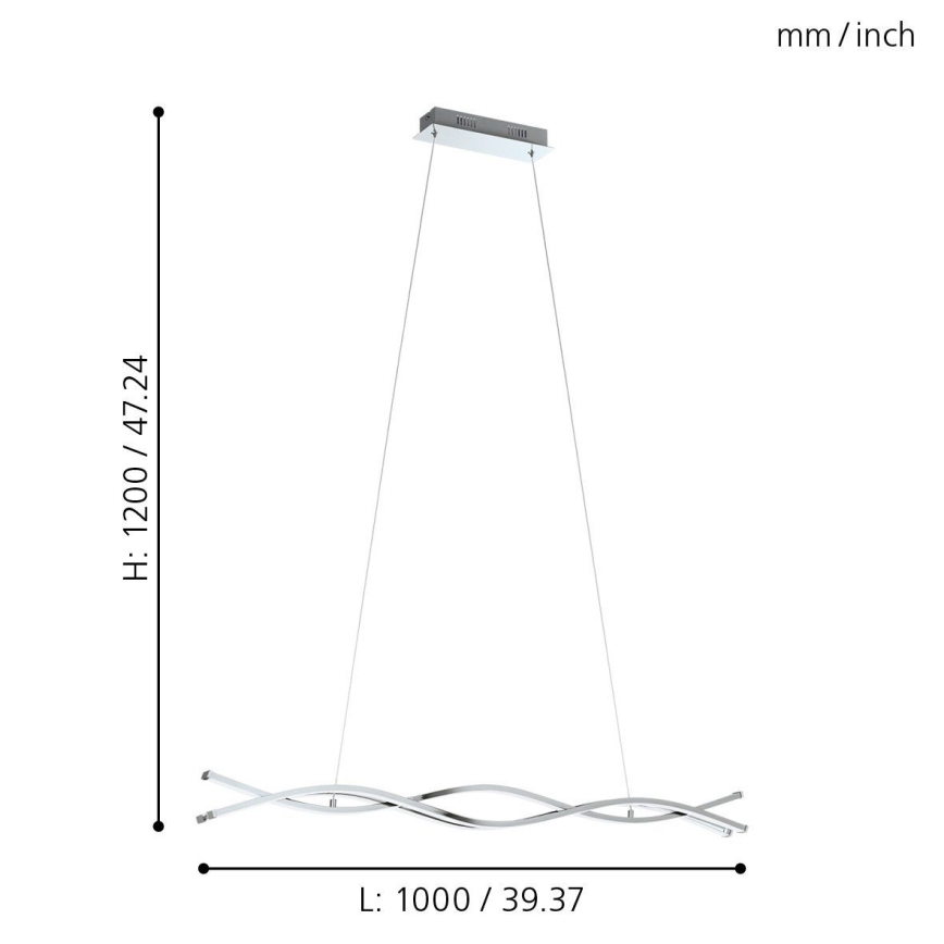 Eglo - Lampadario 3xLED/13W/230V