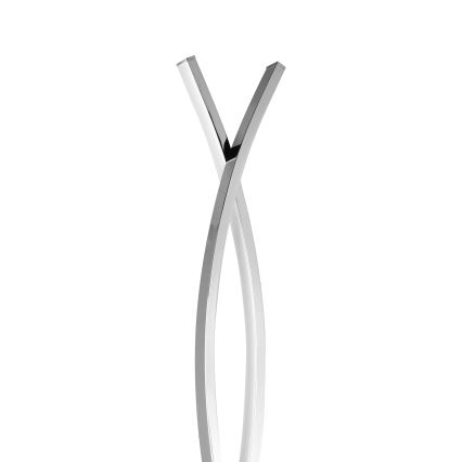 Eglo - Lampada da terra a LED 36 W, 230 V, cromo lucido