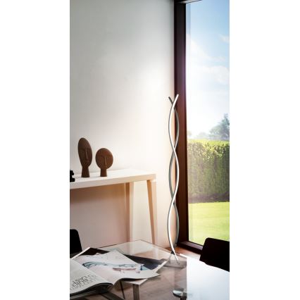 Eglo - Lampada da terra a LED 36 W, 230 V, cromo lucido