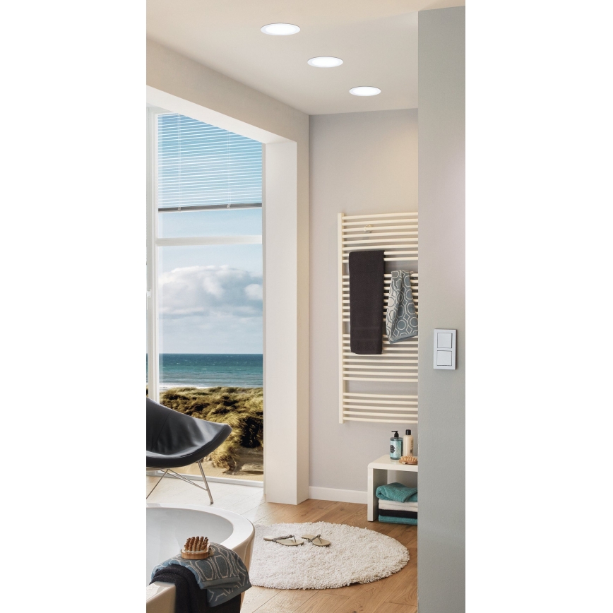 Eglo 96165 - Lampada da incasso LED FUEVA 1 LED/10,9W/230V IP44 Ø 17 cm