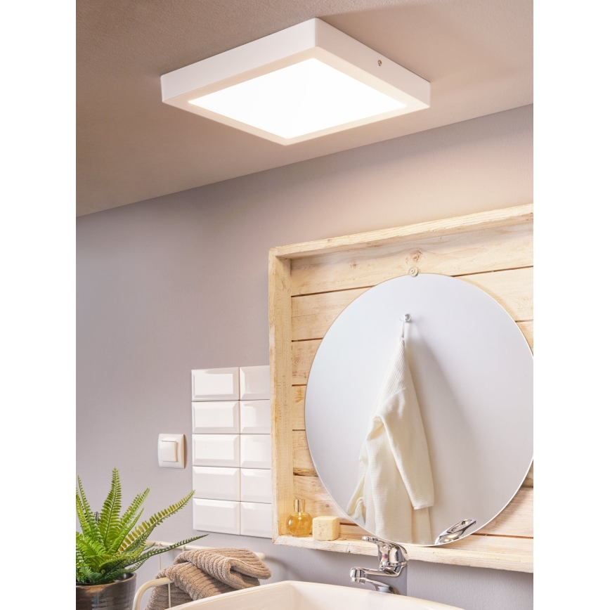 Eglo 96169 - Plafoniera a LED per bagno FUEVA 1 LED/22W/230V IP44 30x30 cm