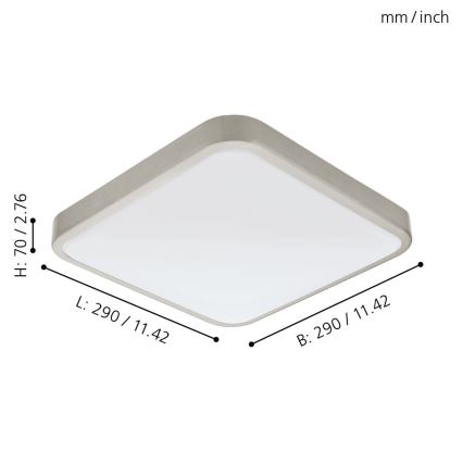 Eglo - Lampada LED da bagno LED/16W/230V