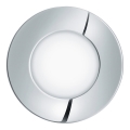 Eglo 96242 - Faretto LED da incasso per bagno FUEVA 1 LED/2,7W/230V IP44 Ø 8,5 cm